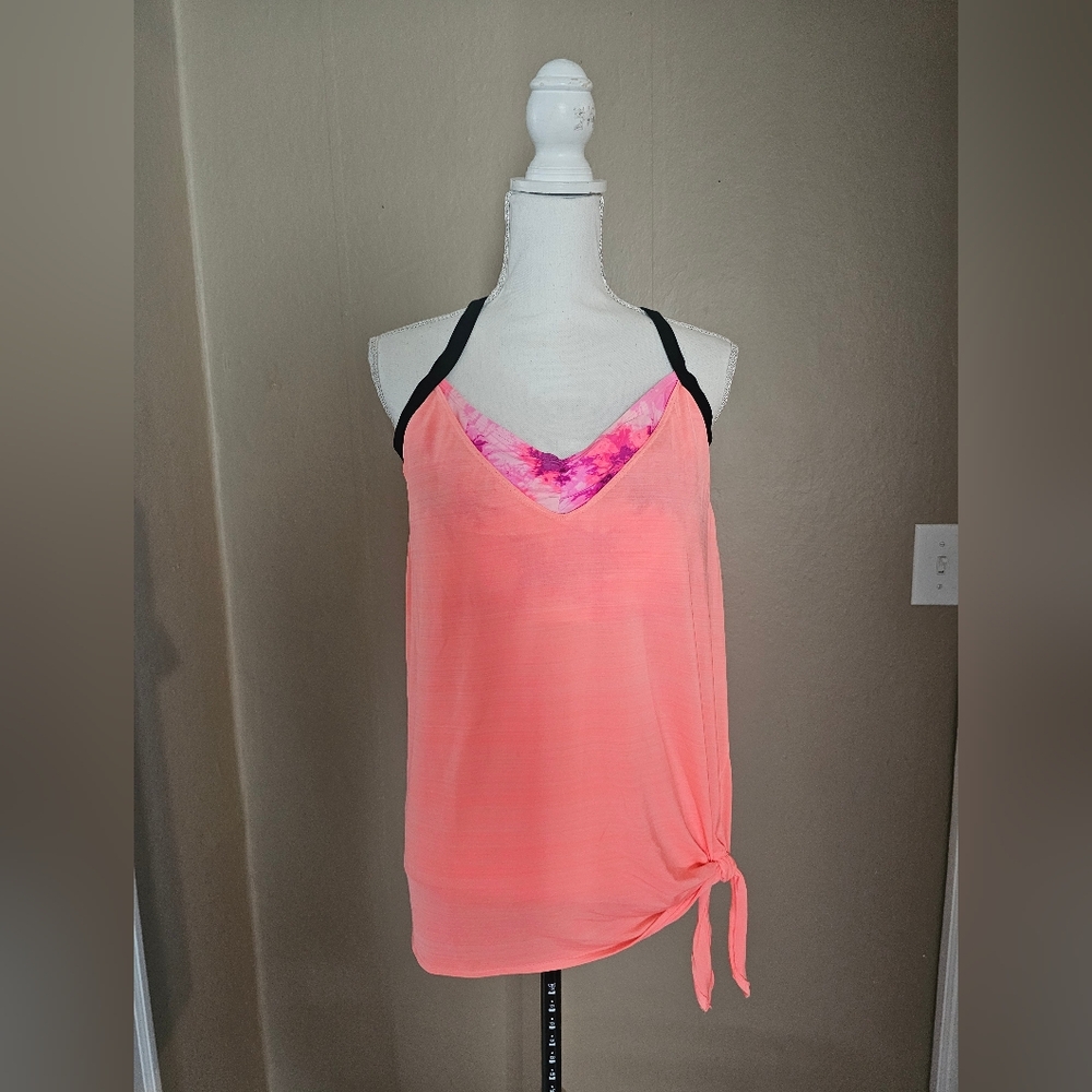 ✨️5 For $20✨️ Womens Coral Tankini Swimsuit Top. - Picture 2 of 5
